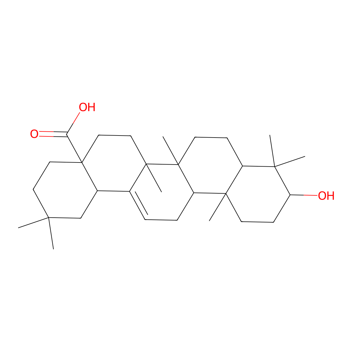 (4As,6As,6Br,10S,12Ar)-10-Hydroxy-2,2,6A,6B,9,9,12A-Heptamethyl-1,3,4,5,6,6A,7,8,8A,10,11,12,13,14B-Tetradecahydropicene-4A-Carboxylic Acid molecular structure, CAS 3097645-88-7