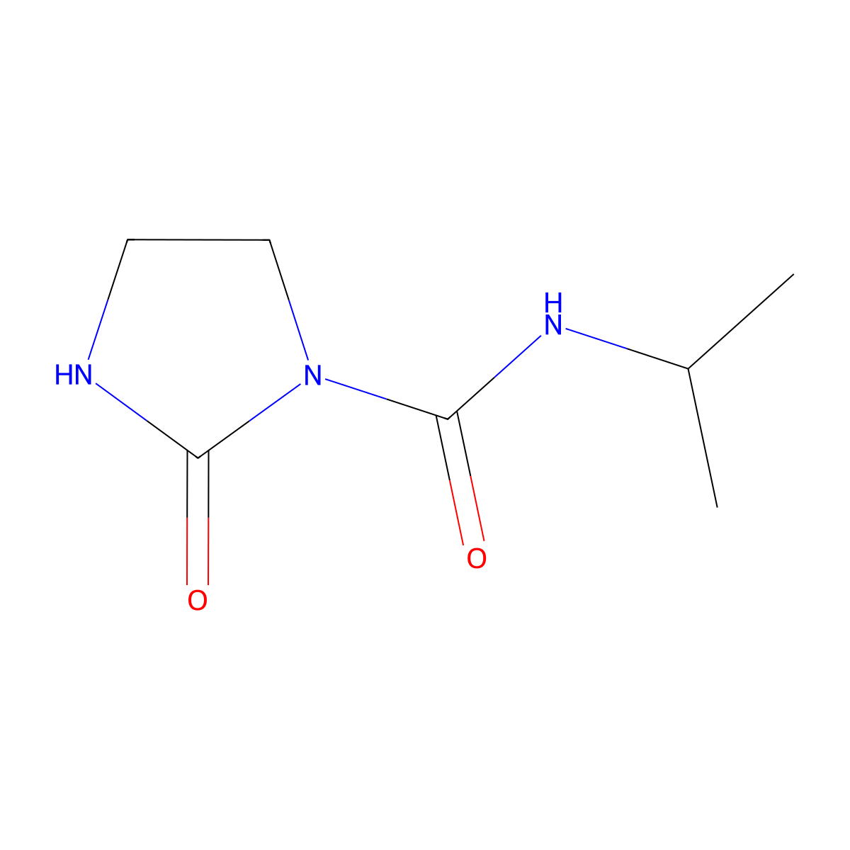 2-oxo-N-(propan-2-yl)imidazolidine-1-carboxamide molecular structure, CAS 30979-47-6