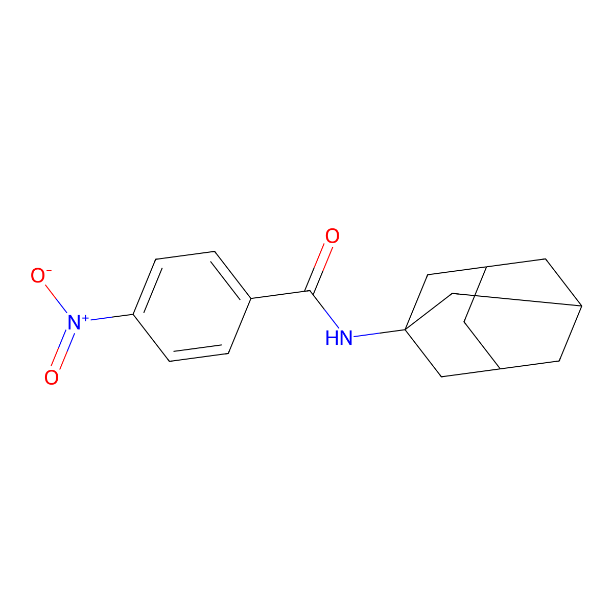 N-(Adamantan-1-yl)-4-nitrobenzamide molecular structure, CAS 30979-60-3