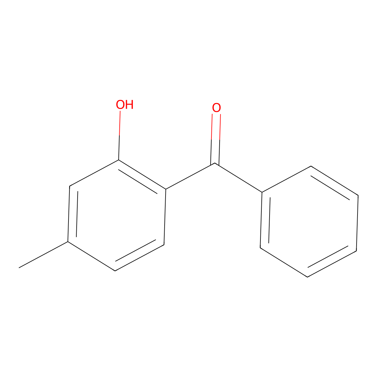 Benzophenone, 2-hydroxy-4-methyl- molecular structure, CAS 3098-18-8