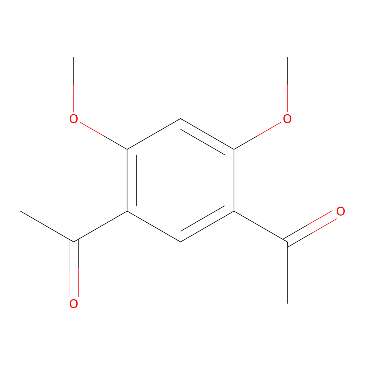1,1'-(4,6-Dimethoxy-1,3-phenylene)di(ethan-1-one) molecular structure, CAS 3098-67-7