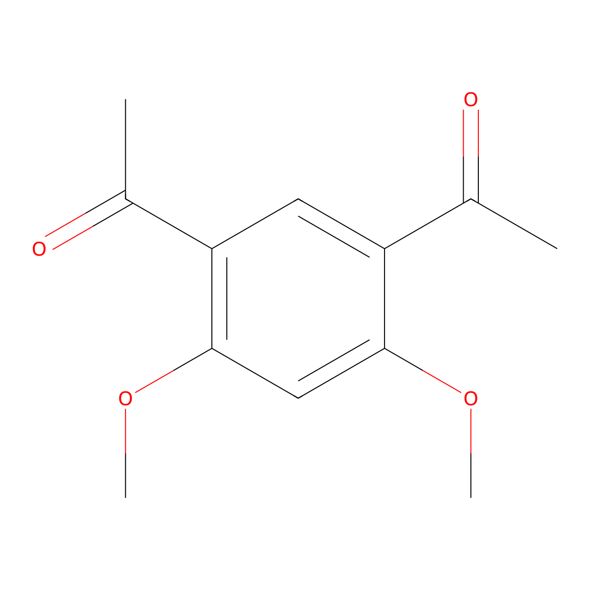 1,1'-(4,6-Dimethoxy-1,3-phenylene)di(ethan-1-one) molecular structure, CAS 3098-67-7