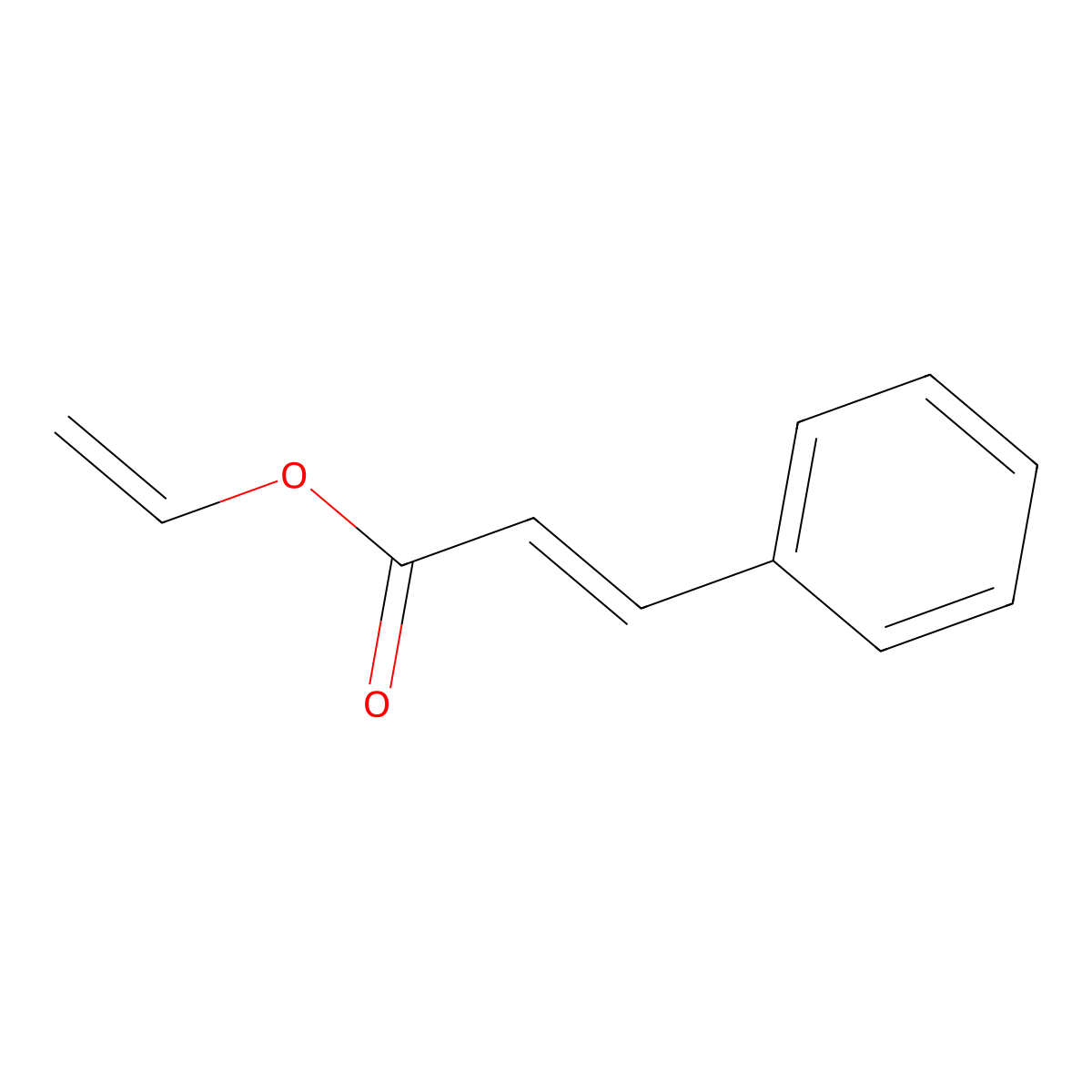Vinyl trans-cinnamate molecular structure, CAS 3098-92-8