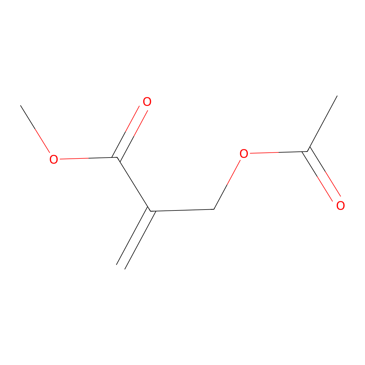 Methyl 2-(acetoxymethyl)acrylate molecular structure, CAS 30982-08-2