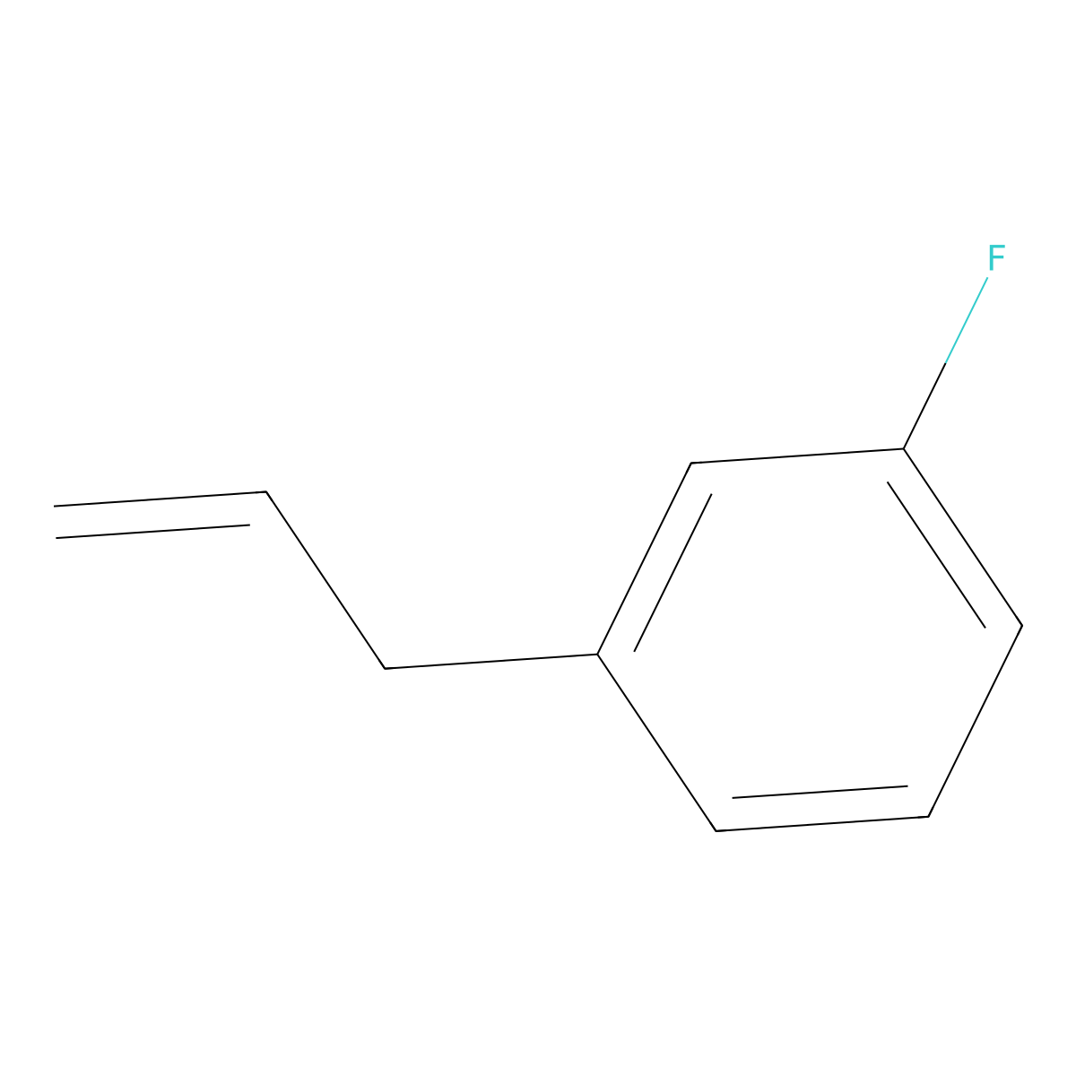 1-Fluoro-3-(prop-2-en-1-yl)benzene molecular structure, CAS 30984-53-3