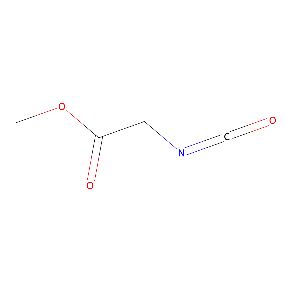 Methyl 2-isocyanatoacetate molecular structure, CAS 30988-17-1