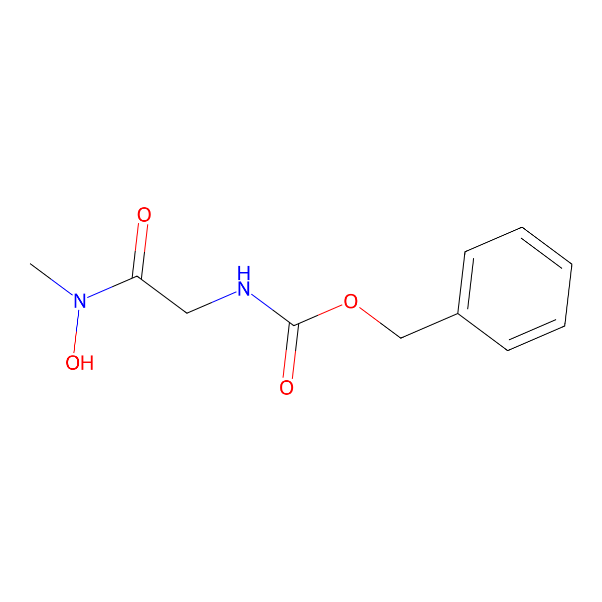 benzyl N-{[hydroxy(methyl)carbamoyl]methyl}carbamate molecular structure, CAS 30988-30-8