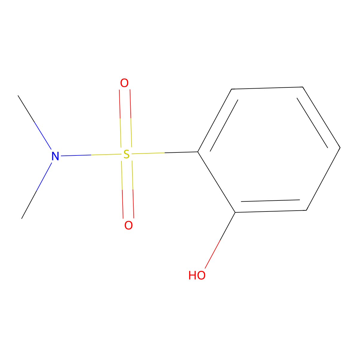 2-Hydroxy-N,N-dimethylbenzenesulfonamide molecular structure, CAS 30988-90-0