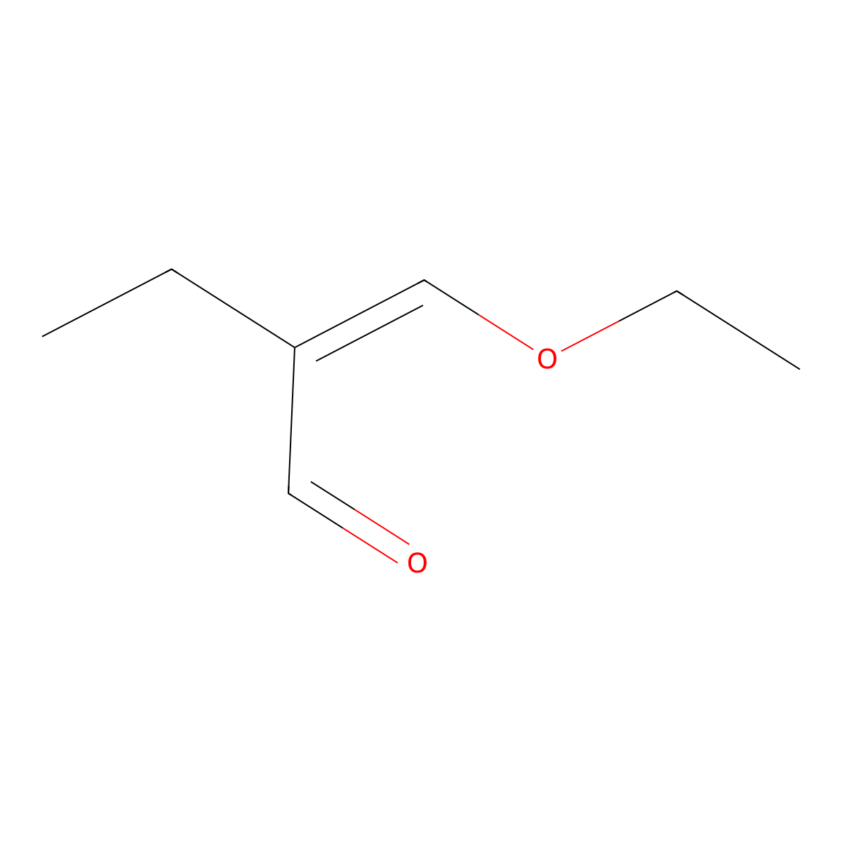 2-(Ethoxymethylene)butanal molecular structure, CAS 30989-75-4