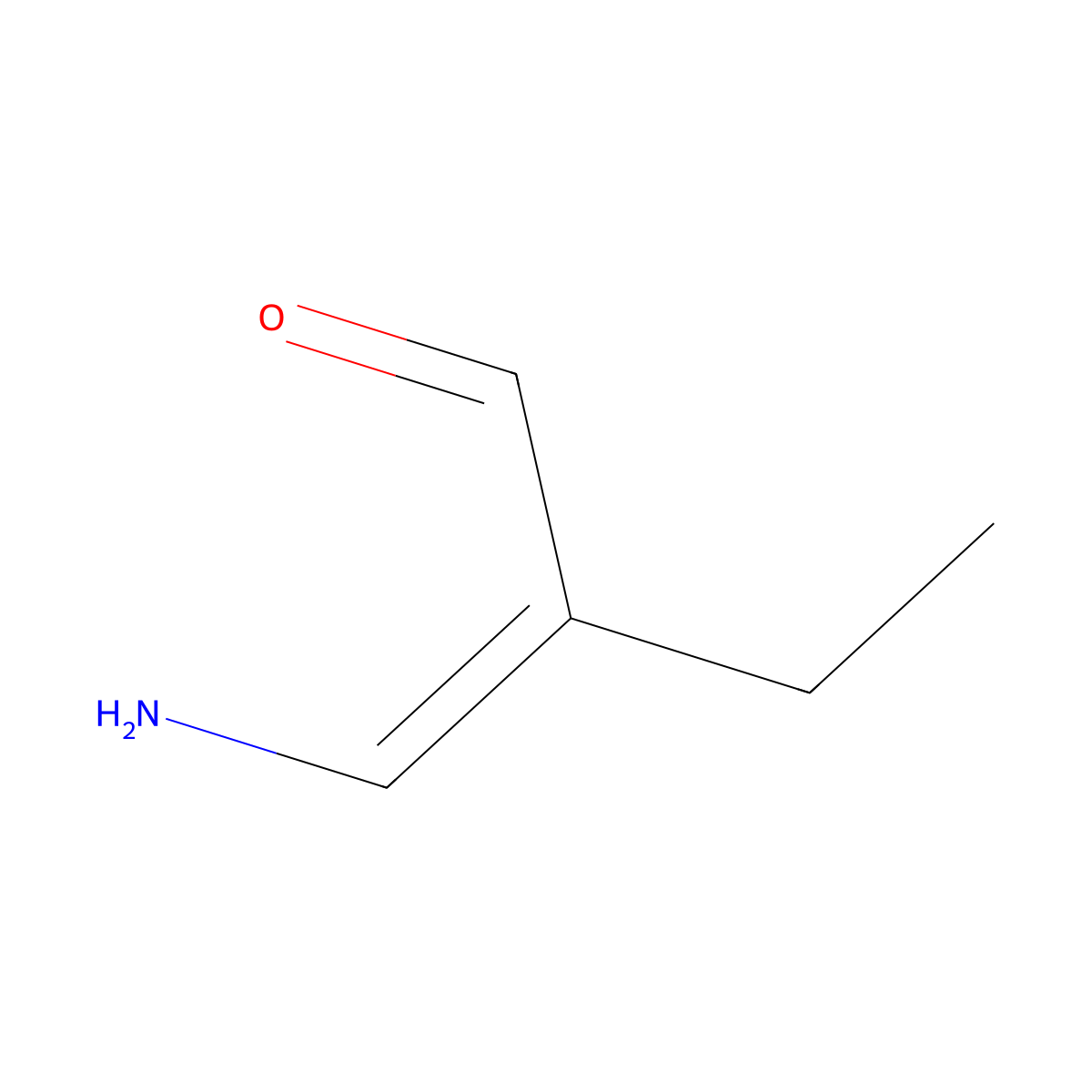 3-Amino-2-ethylacrolein molecular structure, CAS 30989-82-3