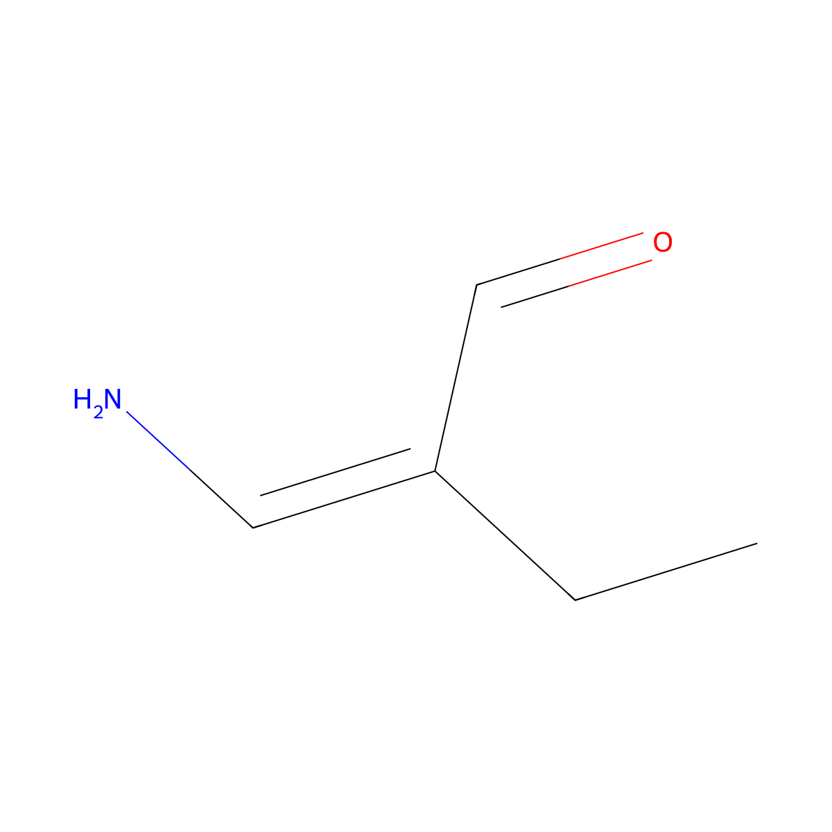 3-Amino-2-ethylacrolein molecular structure, CAS 30989-82-3