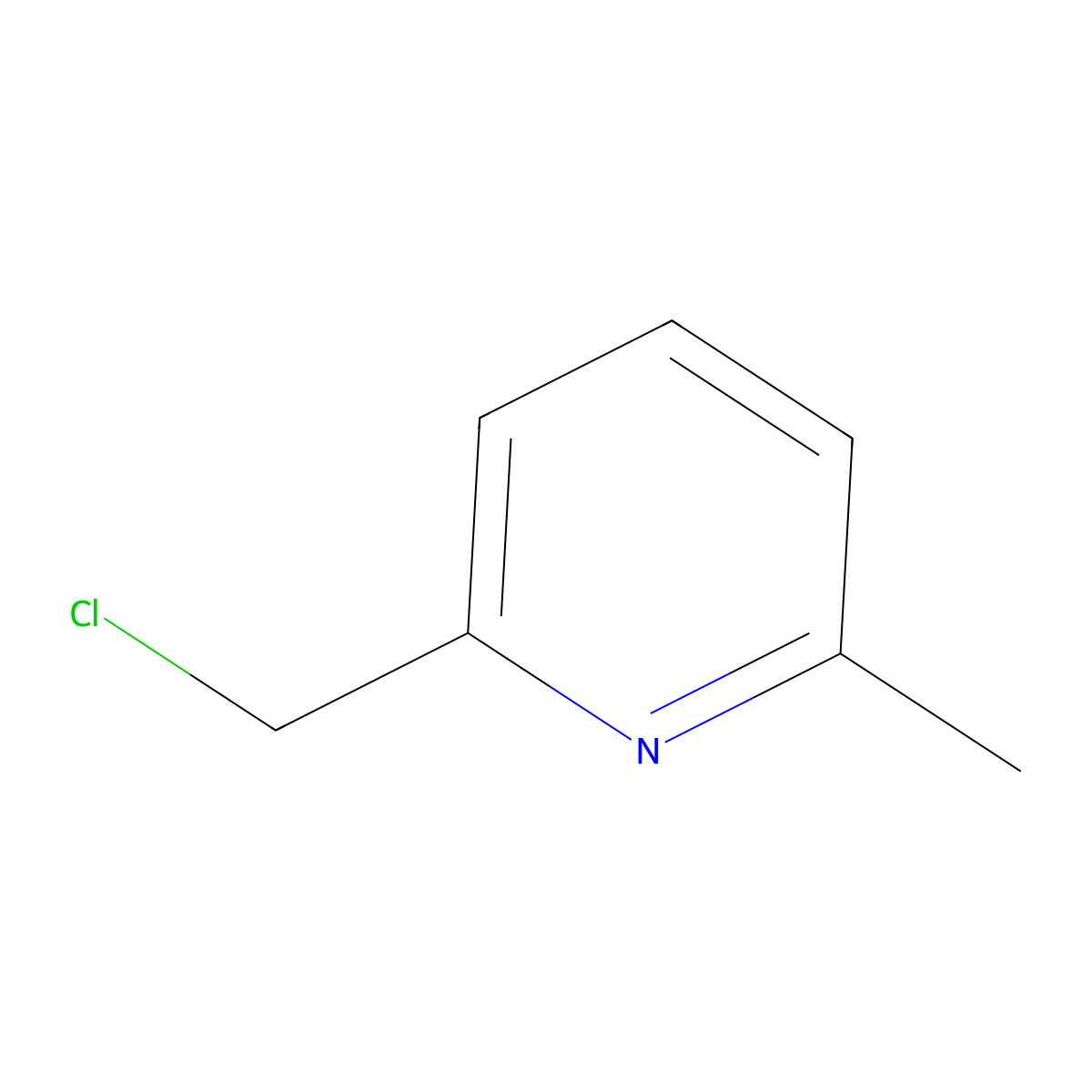 2-(Chloromethyl)-6-methylpyridine molecular structure, CAS 3099-29-4