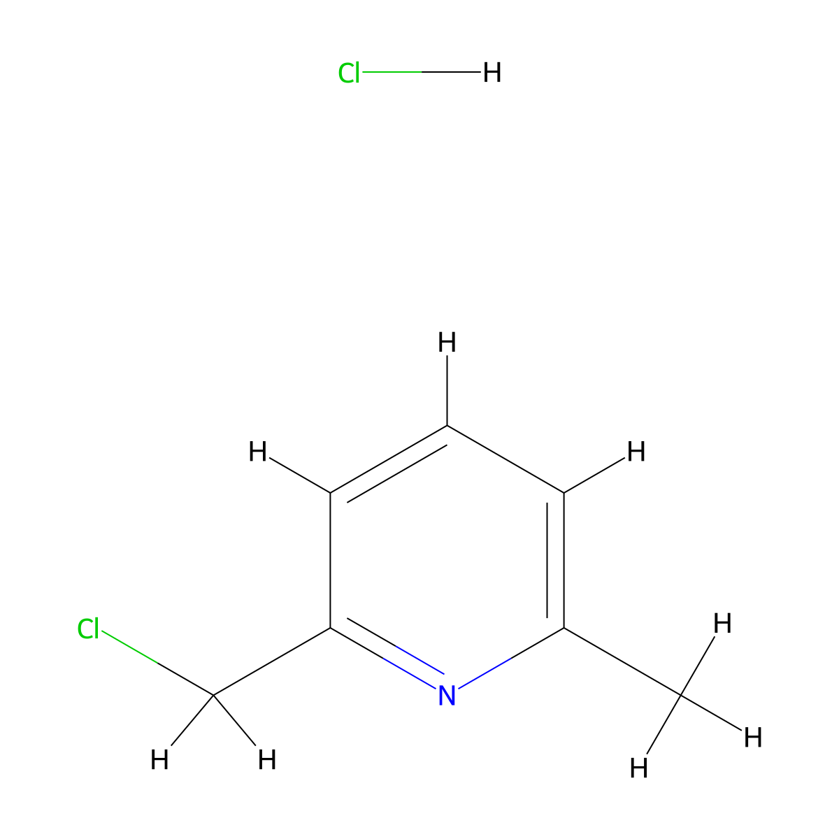 6-Chloromethyl-2-methylpyridinium chloride molecular structure, CAS 3099-30-7