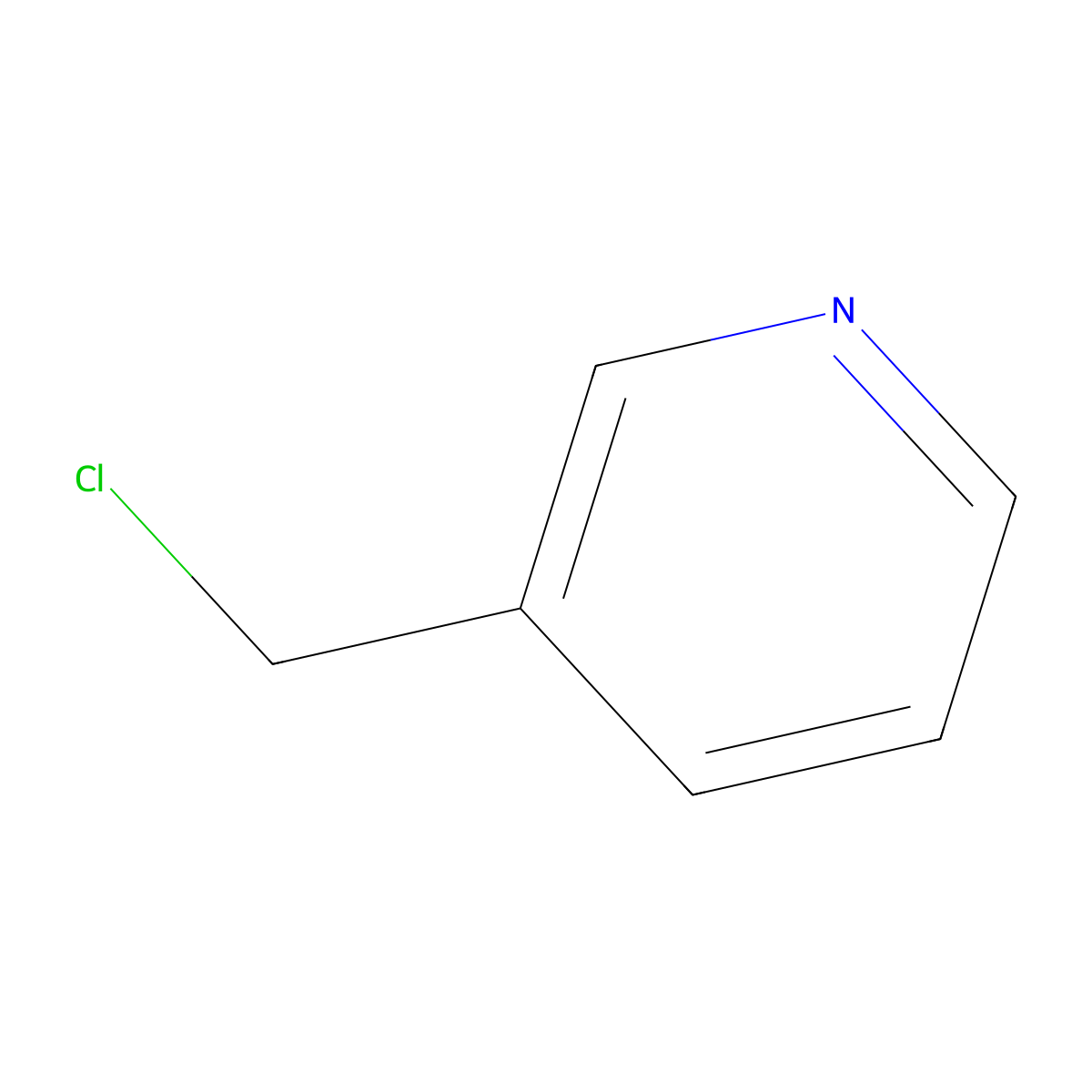 3-(Chloromethyl)pyridine molecular structure, CAS 3099-31-8