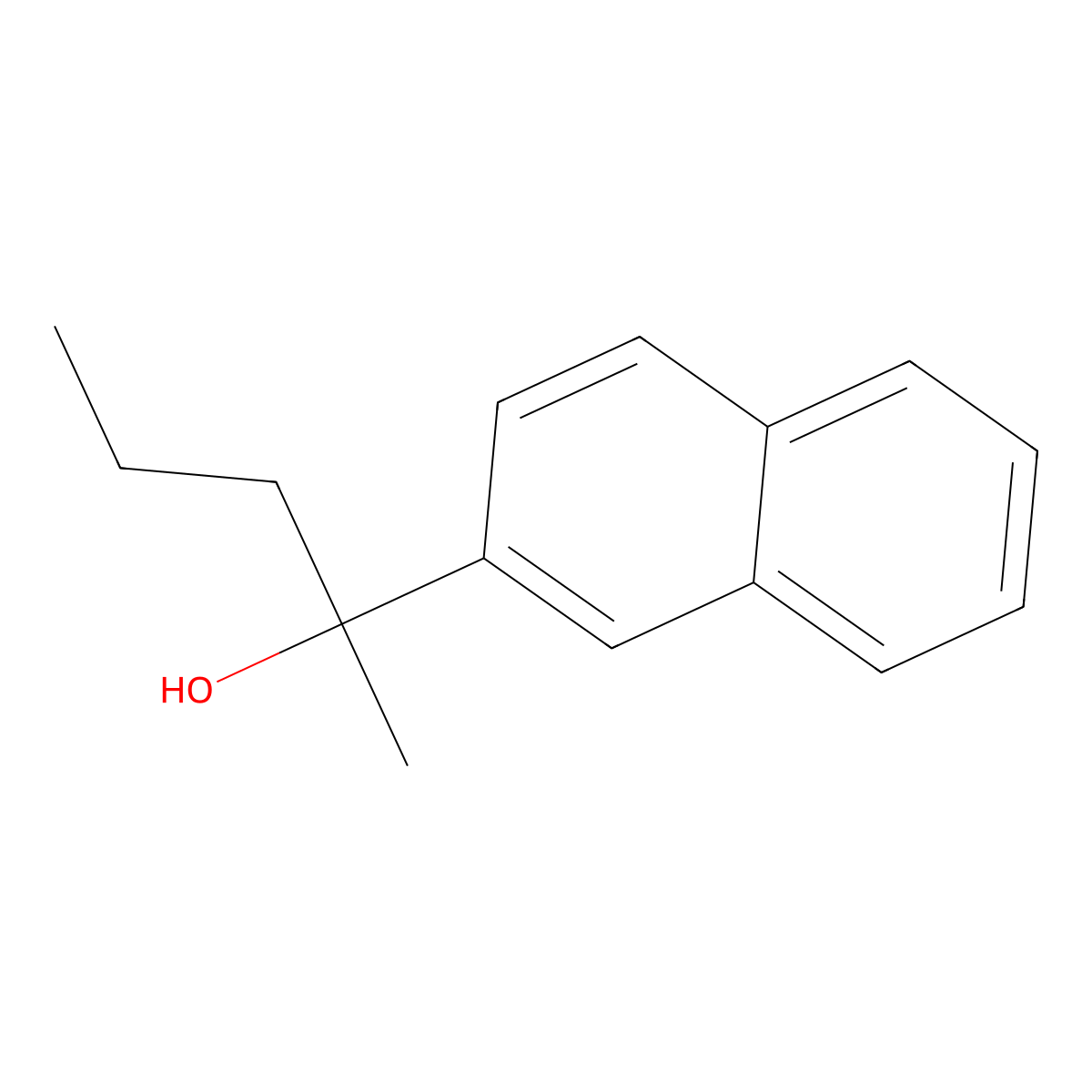 2-(Naphthalen-2-yl)pentan-2-ol molecular structure, CAS 3099-67-0