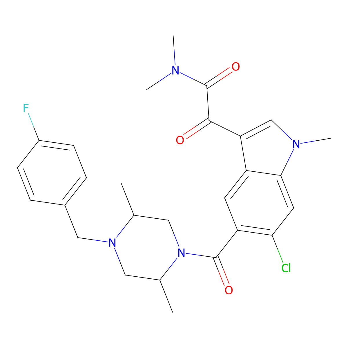 Talmapimod molecular structure, CAS 309913-83-5