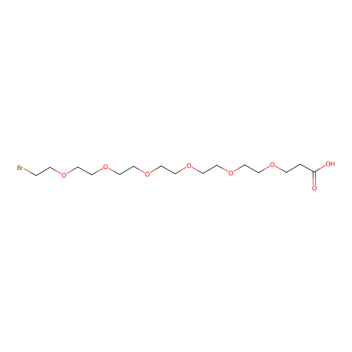 Br-PEG6-C2-acid molecular structure, CAS 309916-91-4