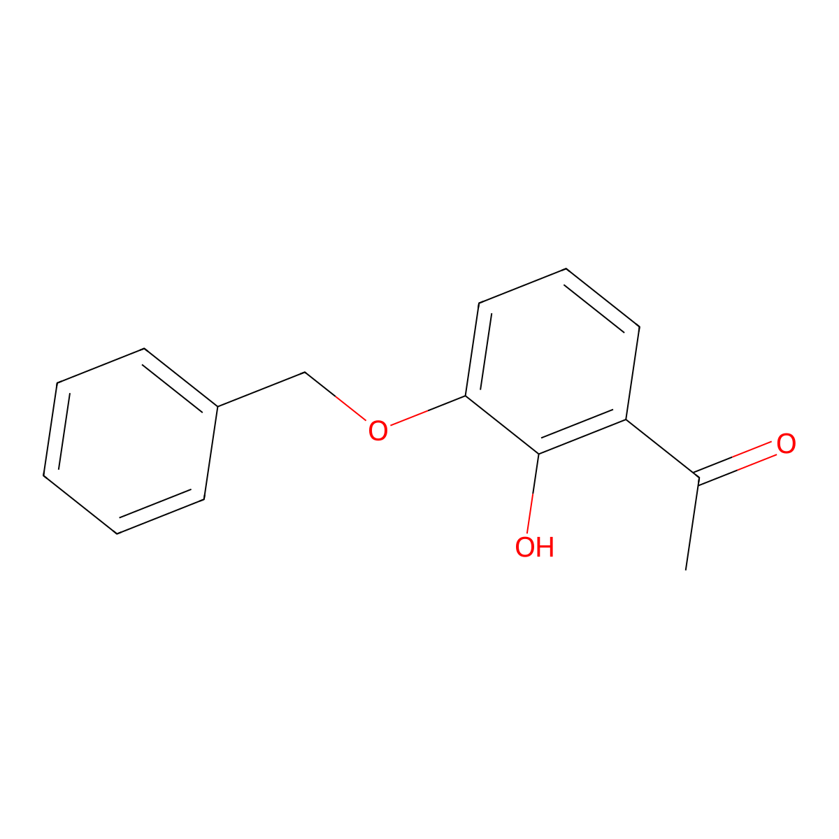 2'-Hydroxy-3'-benzyloxyacetophenone molecular structure, CAS 30992-64-4