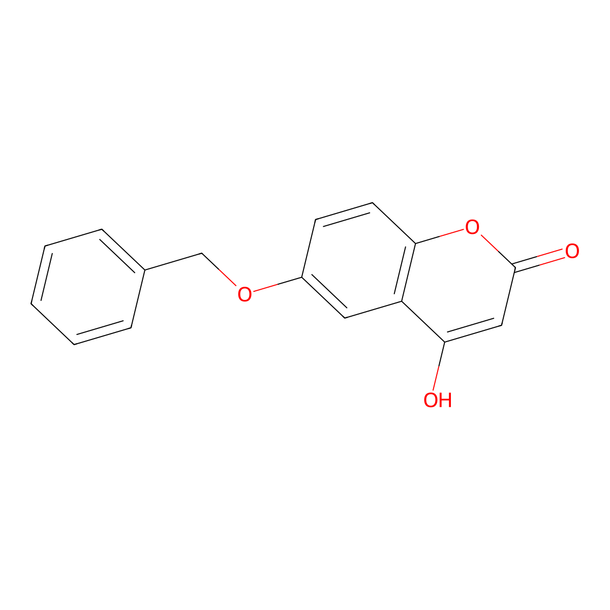 4-Hydroxy-6-benzyloxycoumarin molecular structure, CAS 30992-65-5