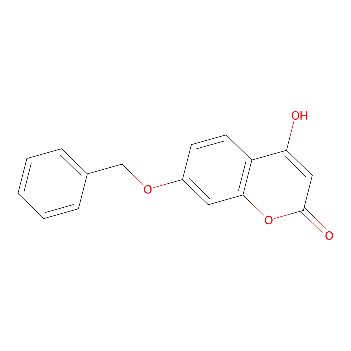 7-(Benzyloxy)-4-hydroxy-2H-1-benzopyran-2-one molecular structure, CAS 30992-66-6