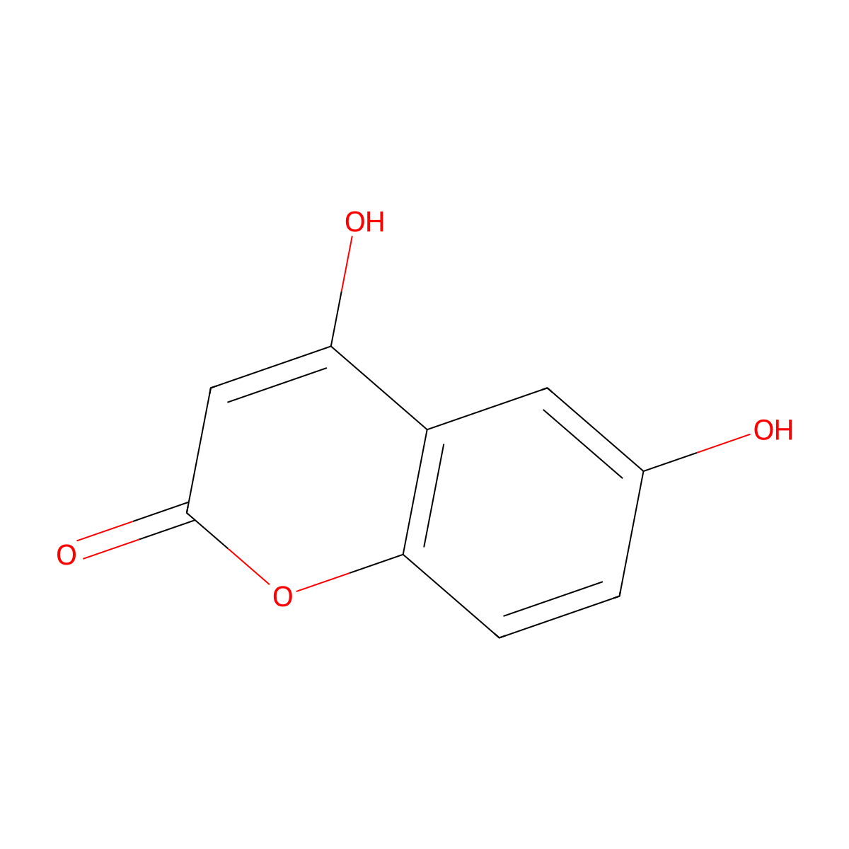 4,6-Dihydroxy-2H-1-benzopyran-2-one molecular structure, CAS 30992-75-7