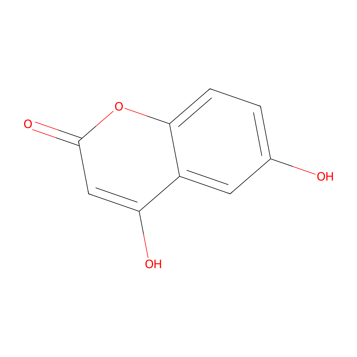 4,6-Dihydroxy-2H-1-benzopyran-2-one molecular structure, CAS 30992-75-7