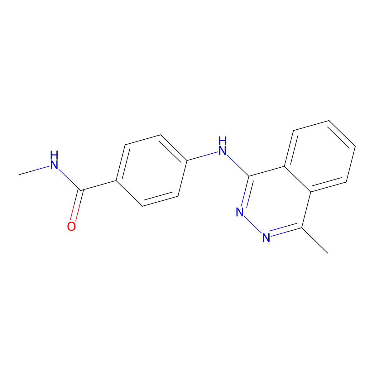 N-methyl-4-[(4-methylphthalazin-1-yl)amino]benzamide molecular structure, CAS 309921-79-7