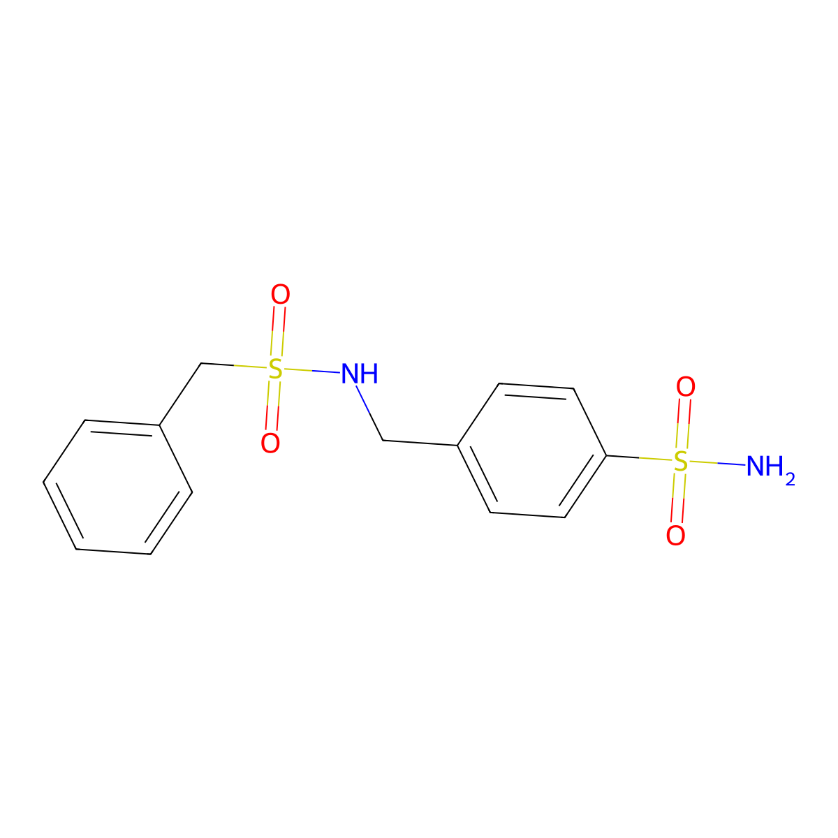 4-{[(Benzylsulfonyl)amino]methyl}benzenesulfonamide molecular structure, CAS 309927-47-7