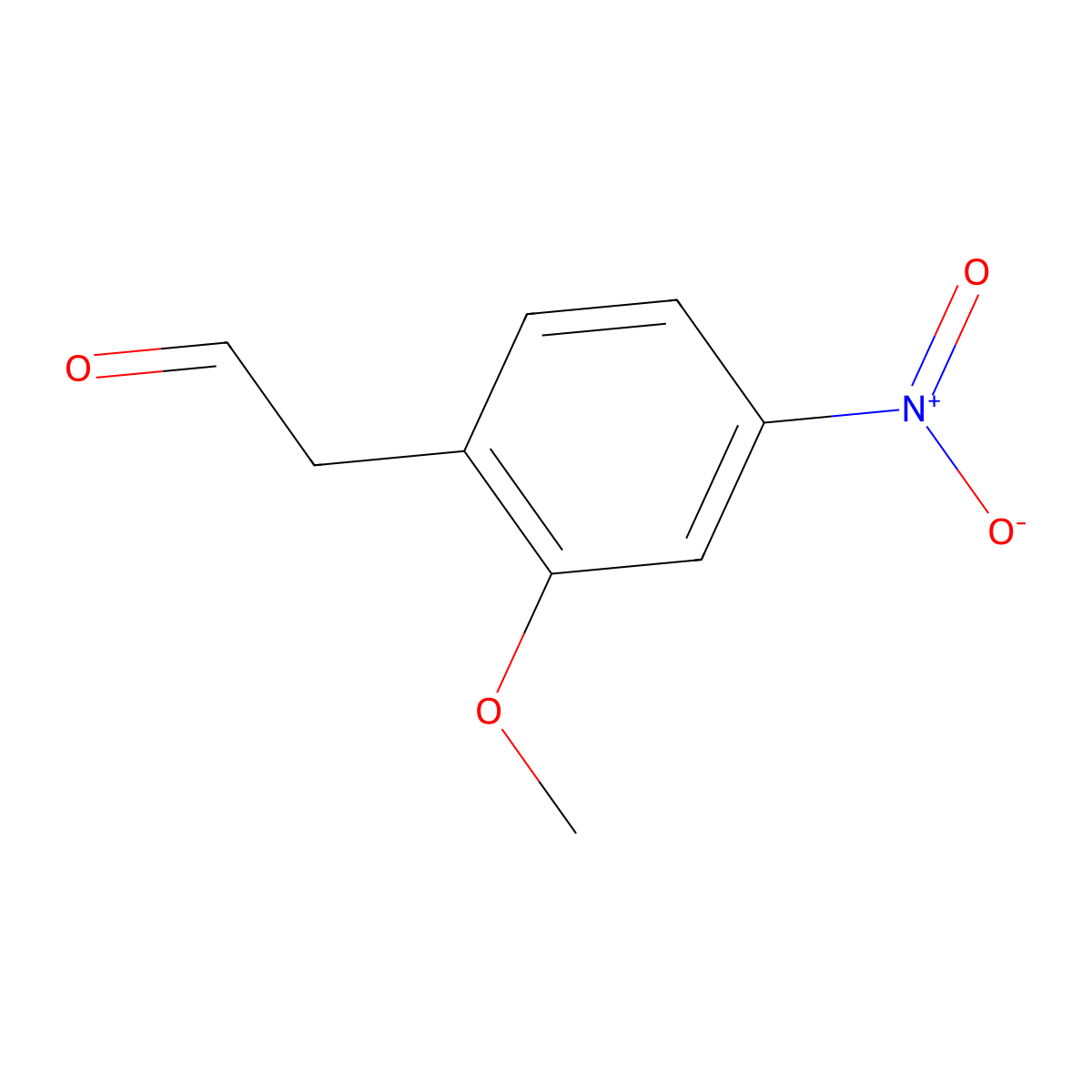 2-(2-Methoxy-4-nitrophenyl)acetaldehyde molecular structure, CAS 309933-59-3