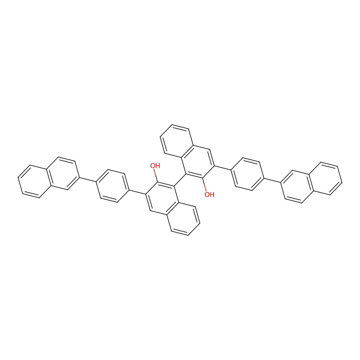 (S)-3,3'-Bis[4-(2-naphthalenyl)phenyl]-1,1'-binaphthalene-2,2'-diol molecular structure, CAS 309934-87-0