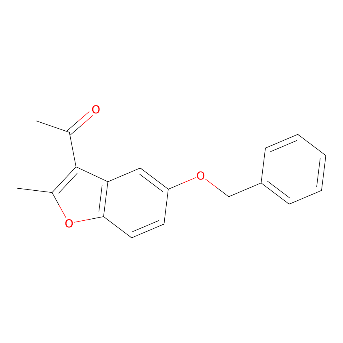 1-[5-(Benzyloxy)-2-methyl-1-benzofuran-3-yl]ethanone molecular structure, CAS 309935-98-6