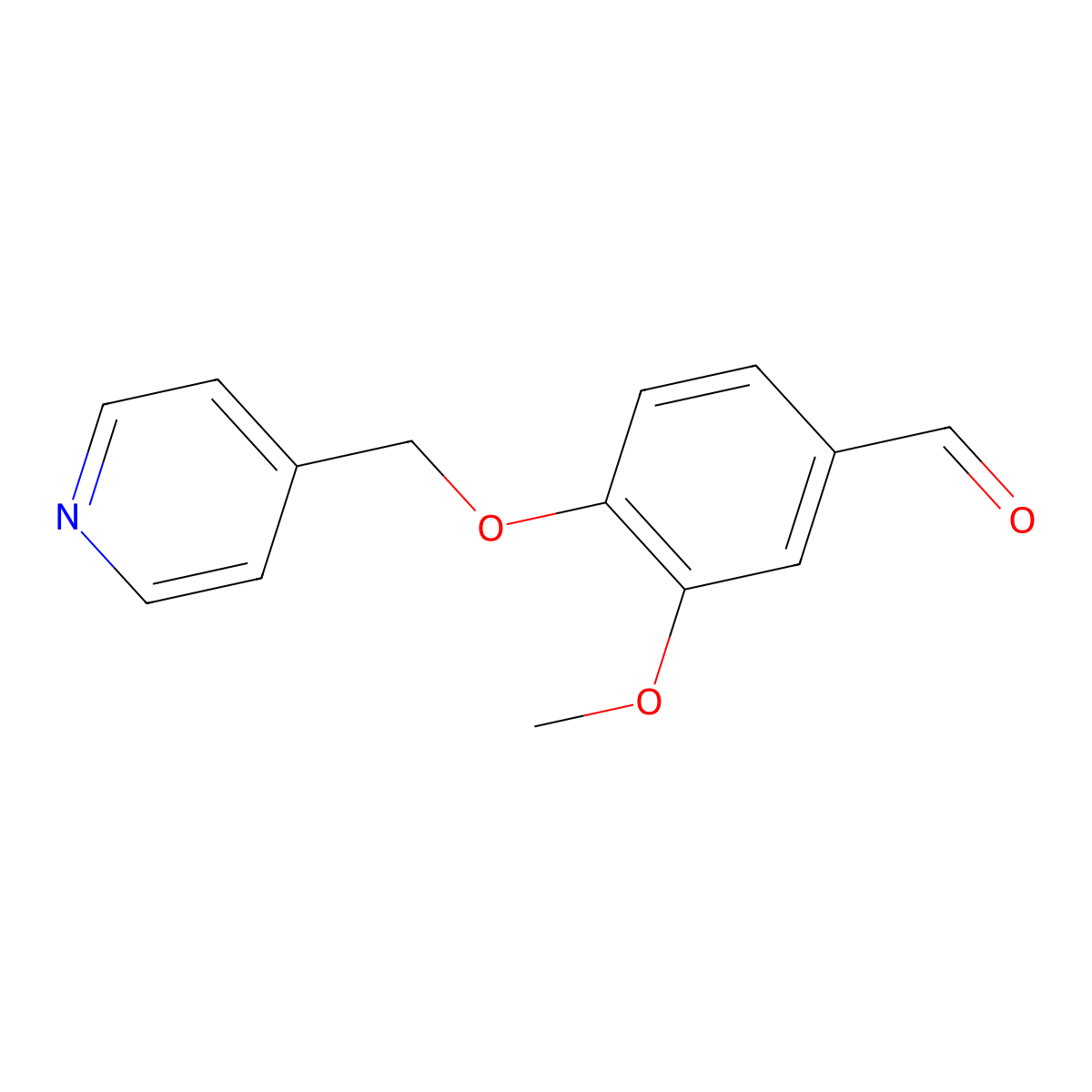 3-Methoxy-4-(pyridin-4-ylmethoxy)benzaldehyde molecular structure, CAS 309936-77-4
