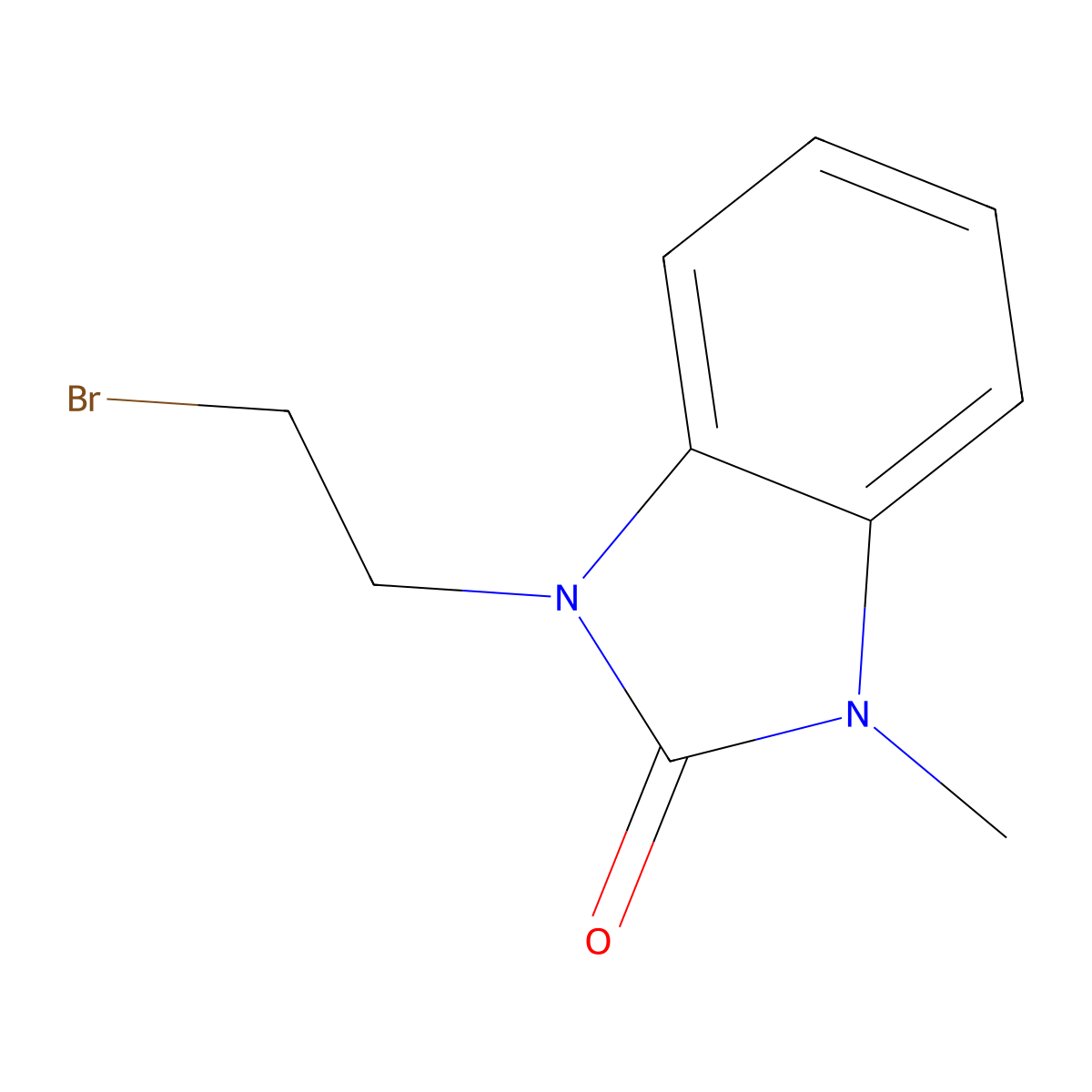 1-(2-bromoethyl)-3-methyl-1,3-dihydro-2H-benzimidazol-2-one molecular structure, CAS 309938-31-6