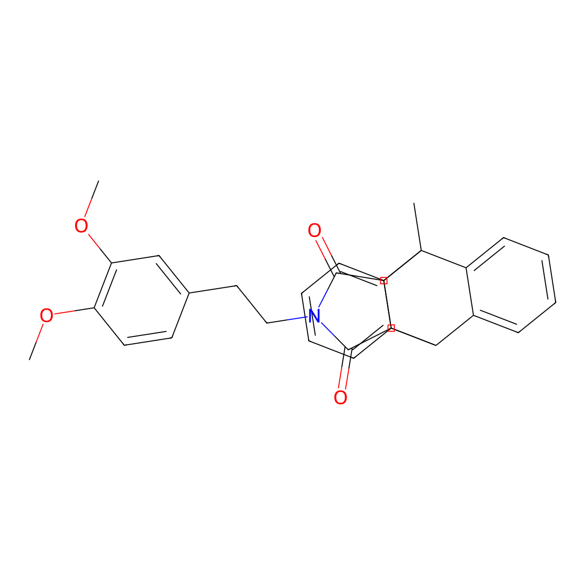 17-[2-(3,4-Dimethoxyphenyl)ethyl]-1-methyl-17-azapentacyclo[6.6.5.0~2,7~.0~9,14~.0~15,19~]nonadeca-2,4,6,9,11,13-hexaene-16,18-dione molecular structure, CAS 309939-06-8