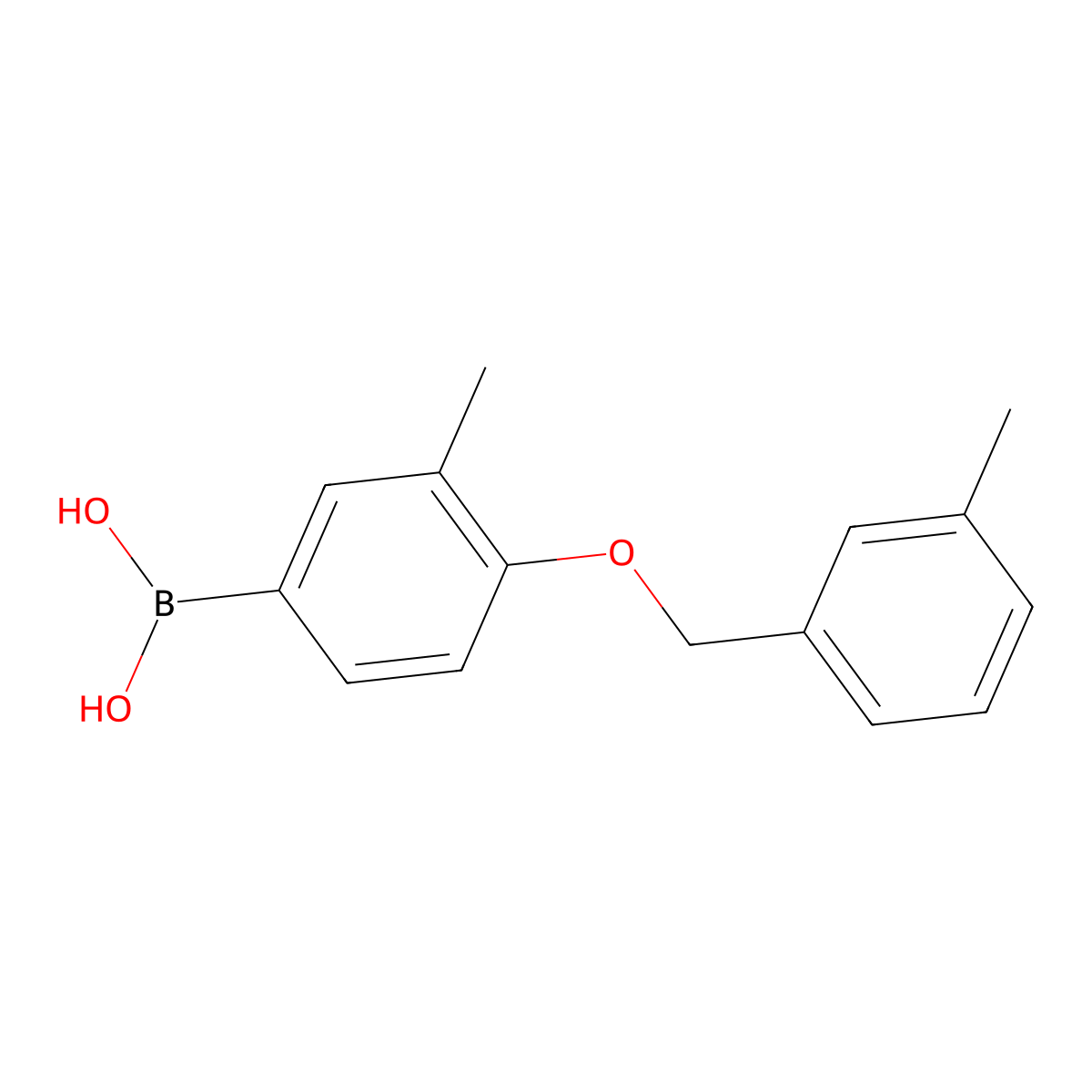 (3-Methyl-4-((3-methylbenzyl)oxy)phenyl)boronic acid molecular structure, CAS 309947-07-7