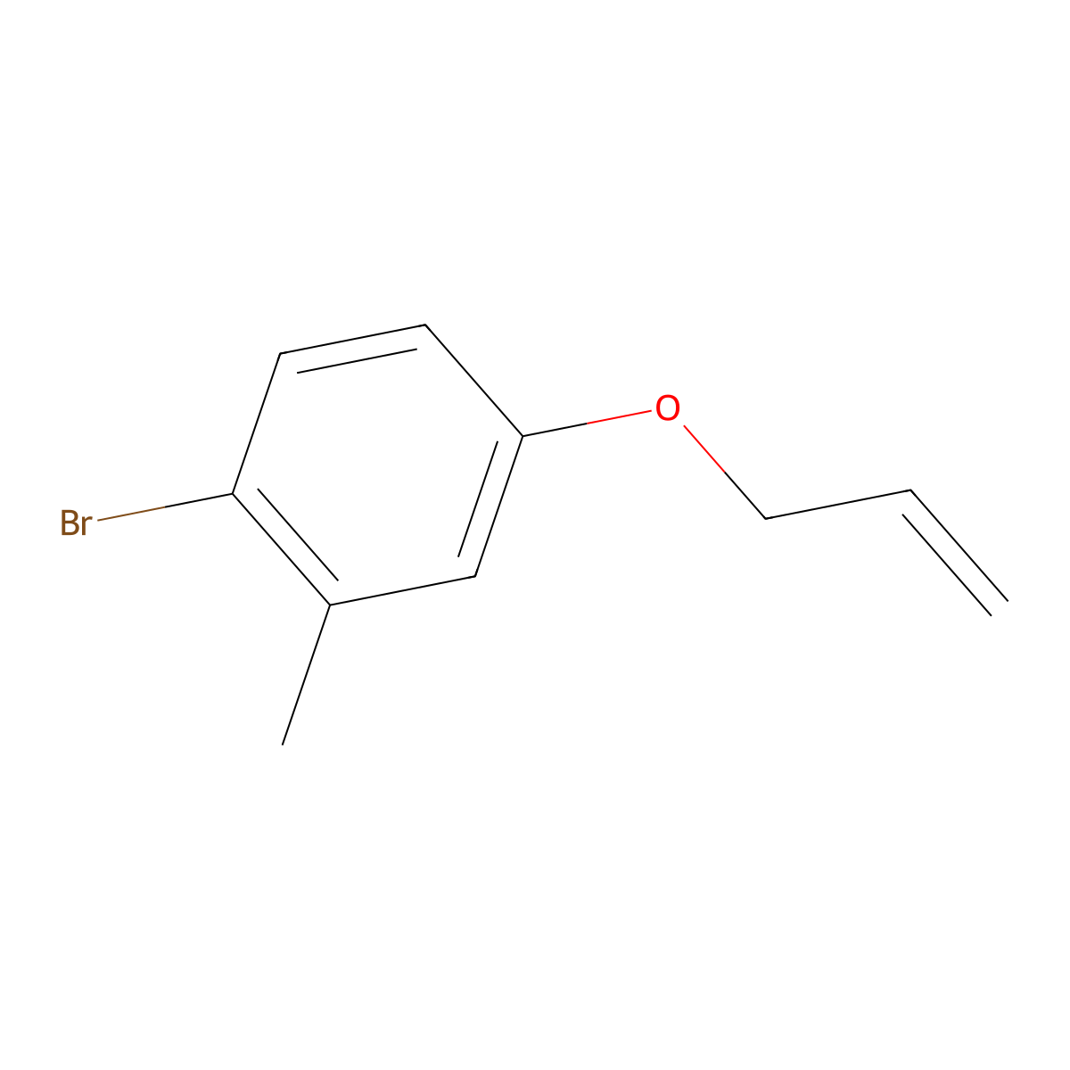 1-Bromo-4-allyloxy-2-methylbenzene molecular structure, CAS 309947-10-2