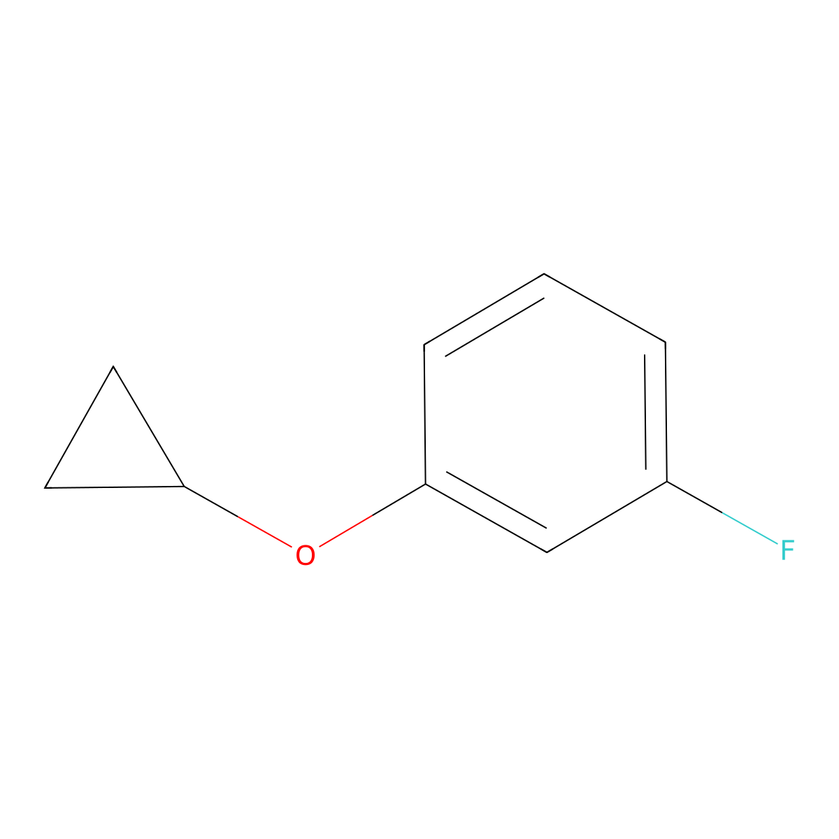 1-Cyclopropoxy-3-fluorobenzene molecular structure, CAS 309977-71-7