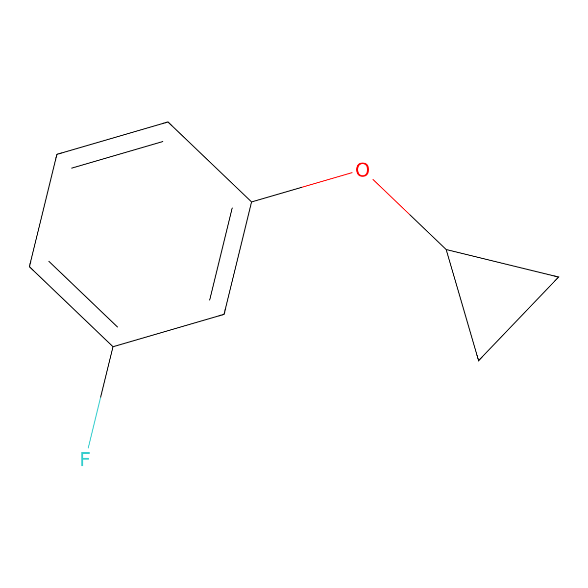 1-Cyclopropoxy-3-fluorobenzene molecular structure, CAS 309977-71-7