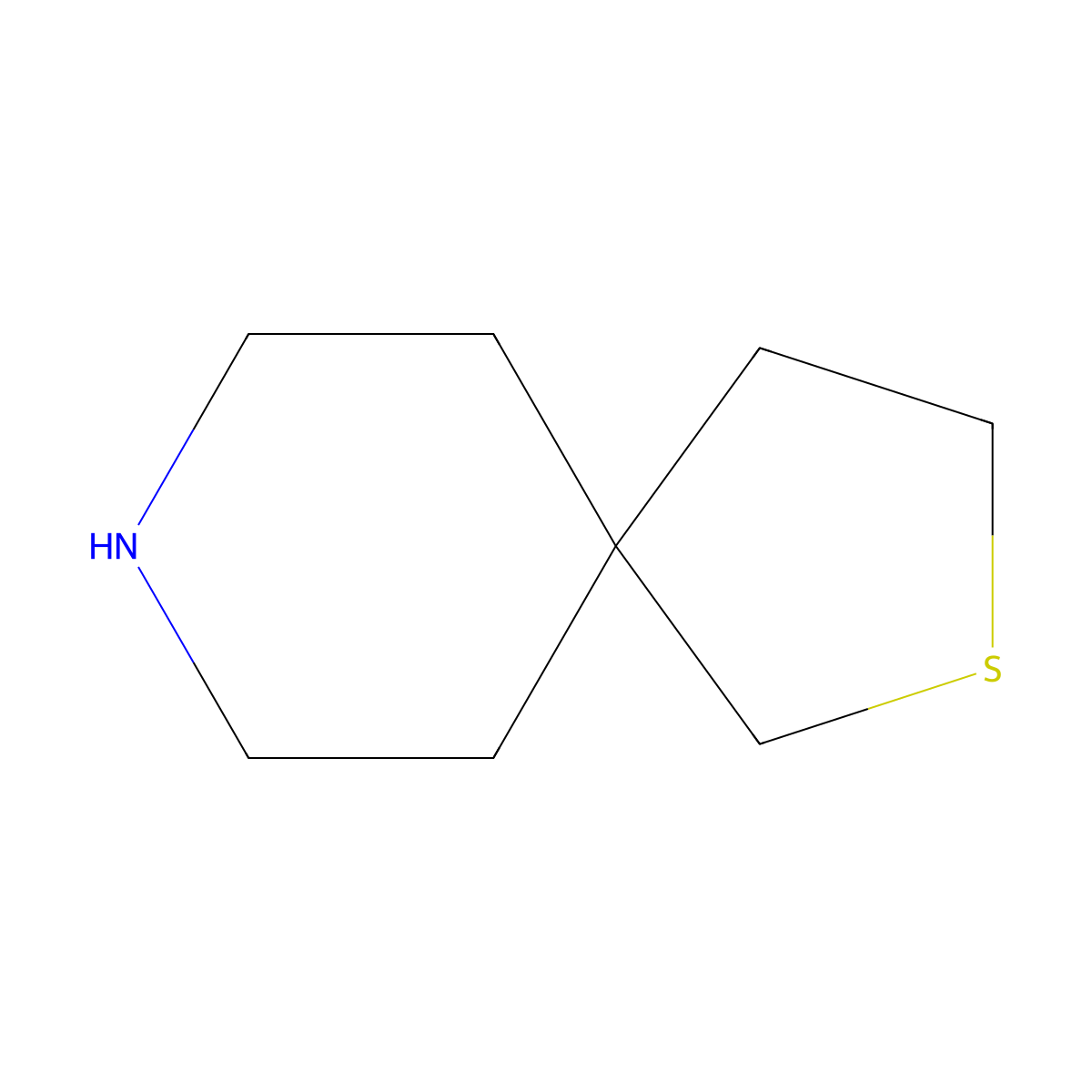 2-Thia-8-azaspiro[4.5]decane molecular structure, CAS 310-97-4