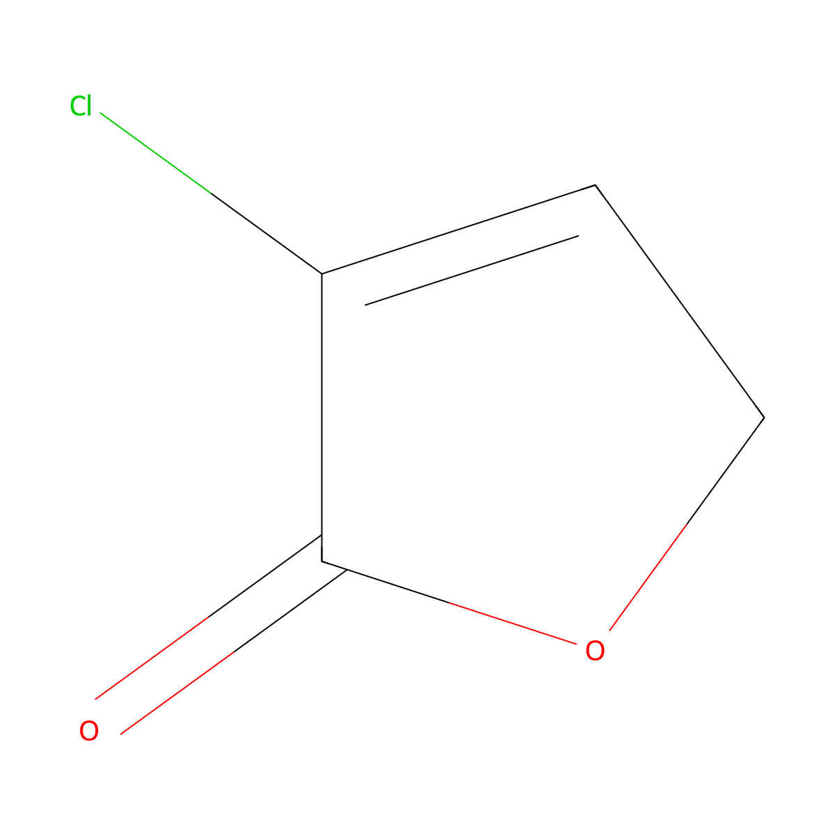 3-Chlorofuran-2(5H)-one molecular structure, CAS 31004-27-0