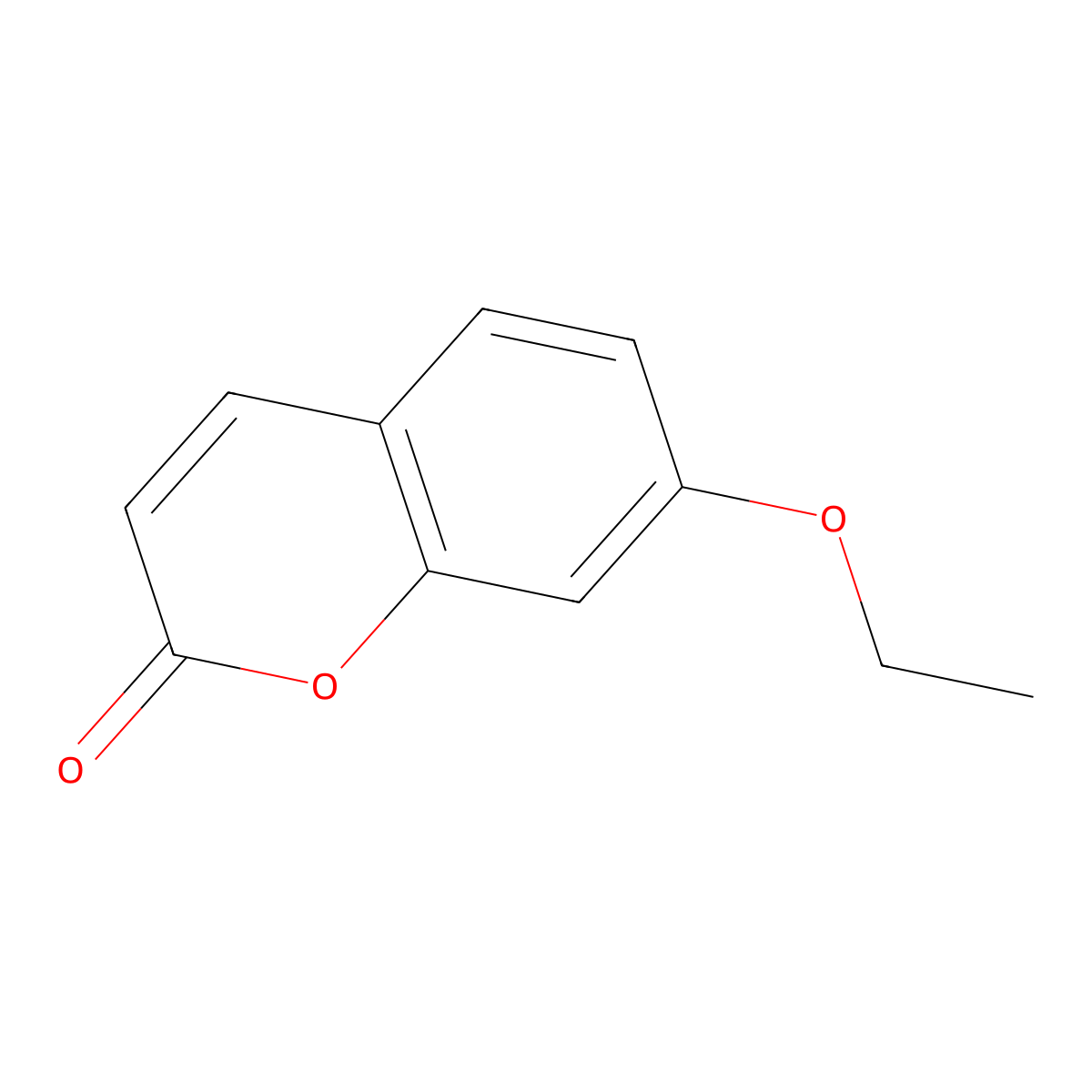 7-Ethoxycoumarin molecular structure, CAS 31005-02-4