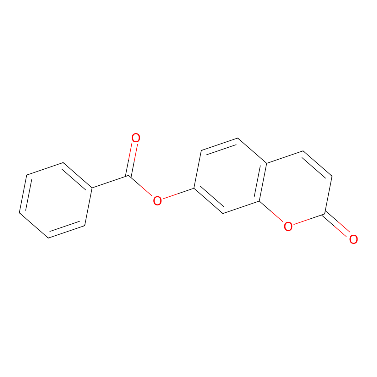 2-oxo-2H-chromen-7-yl benzoate molecular structure, CAS 31005-05-7