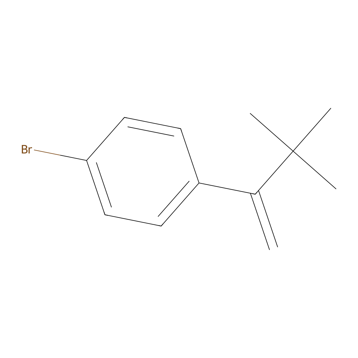 1-Bromo-4-(3,3-dimethylbut-1-EN-2-YL)benzene molecular structure, CAS 31006-99-2
