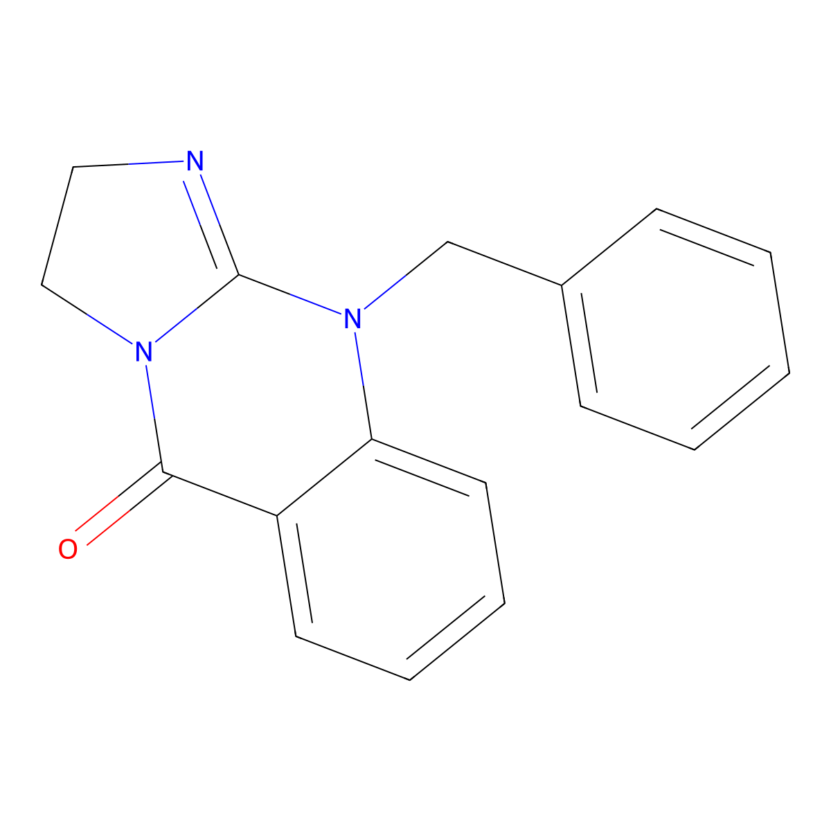 10-Benzyl-2,3-dihydroimidazo(2,1-B)quinazolin-5(10H)-one molecular structure, CAS 31007-41-7