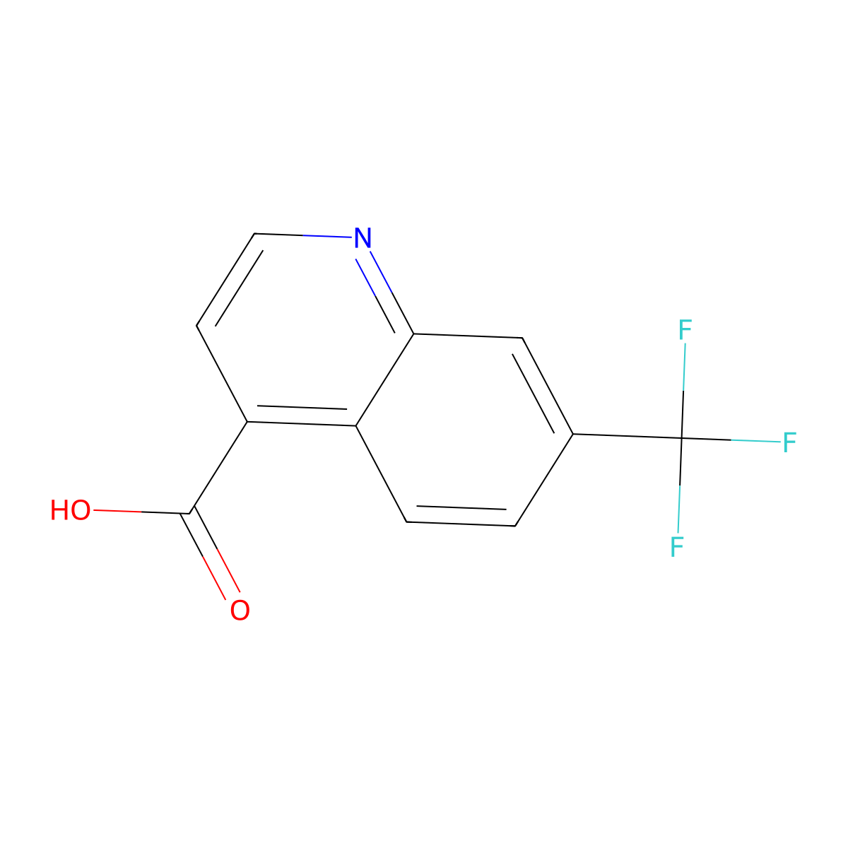 7-(Trifluoromethyl)quinoline-4-carboxylic acid molecular structure, CAS 31009-02-6