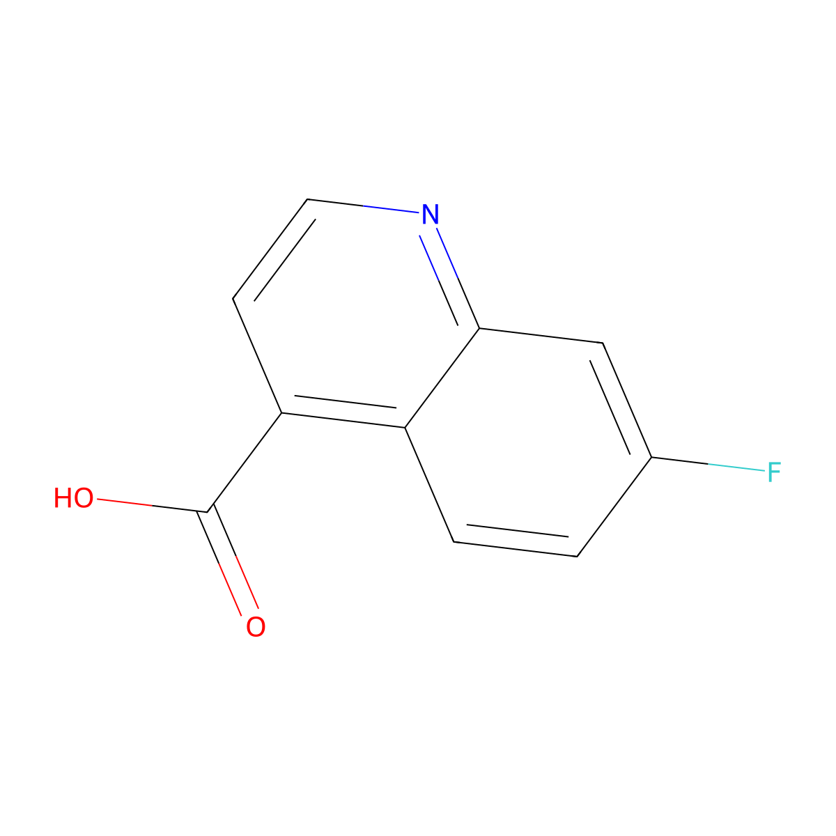 7-Fluoroquinoline-4-carboxylic acid molecular structure, CAS 31009-03-7
