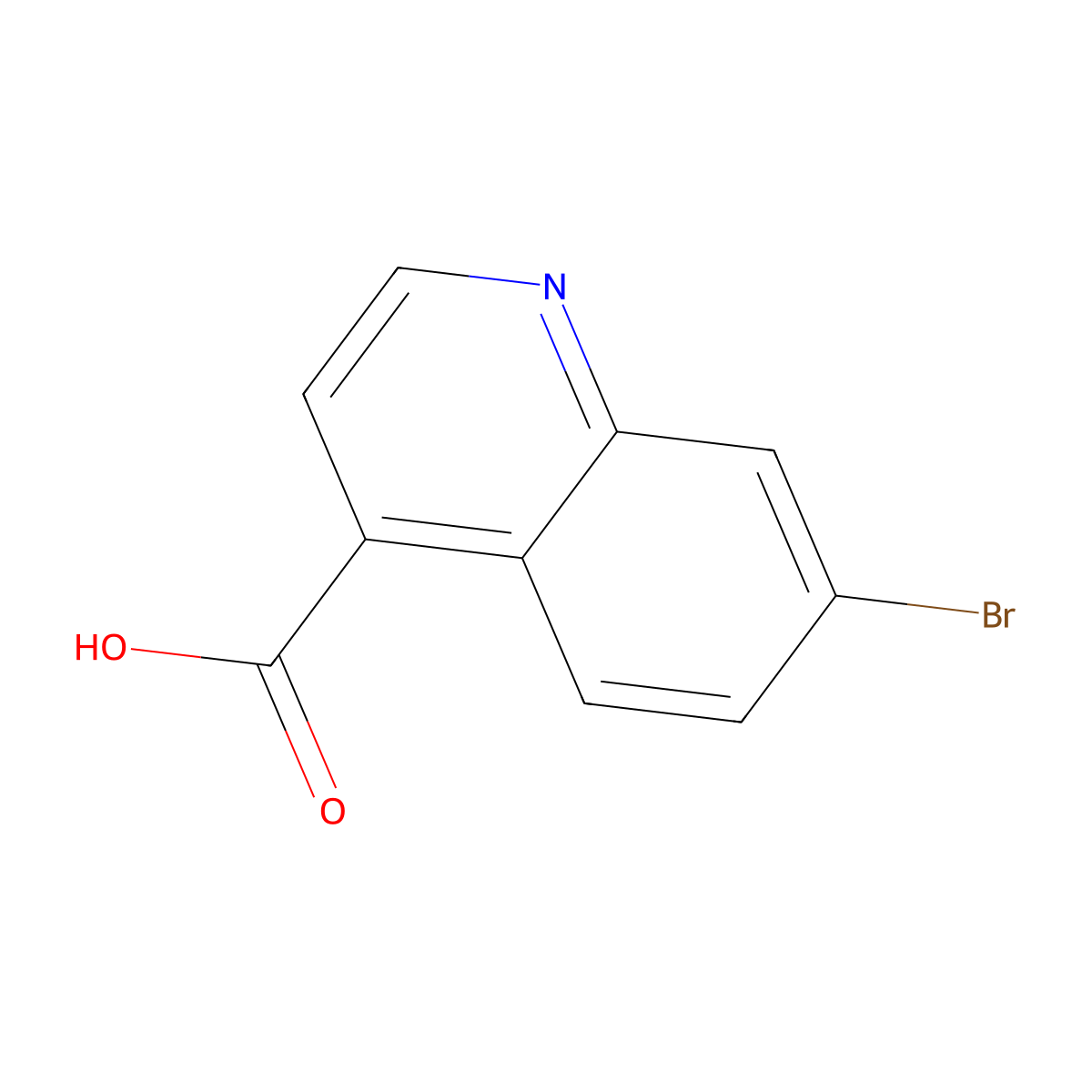 7-Bromoquinoline-4-carboxylic acid molecular structure, CAS 31009-04-8