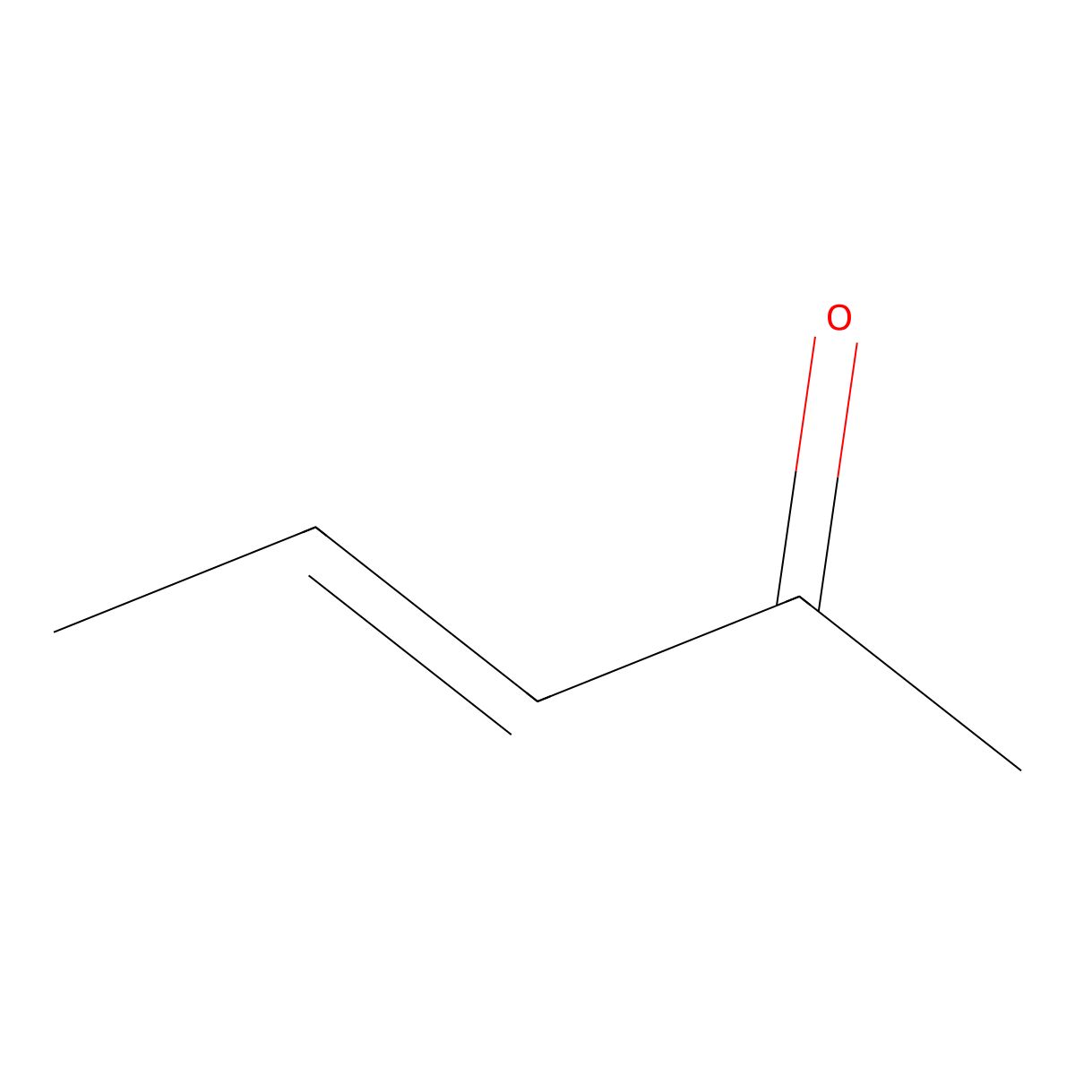 3-Penten-2-one molecular structure, CAS 3102-33-8