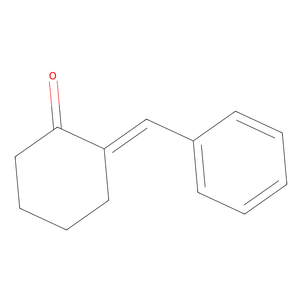 2-Benzylidenecyclohexan-1-one molecular structure, CAS 31021-02-0