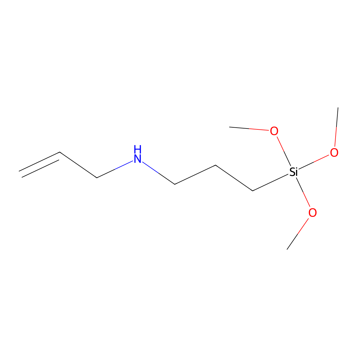 2-Propen-1-amine, N-[3-(trimethoxysilyl)propyl]- molecular structure, CAS 31024-46-1